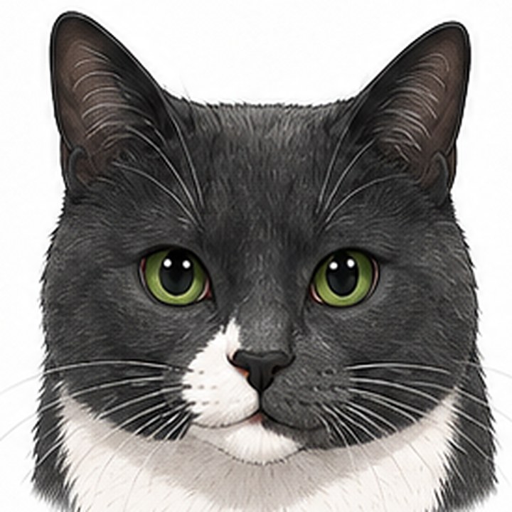 Illustrated portrait of Panda